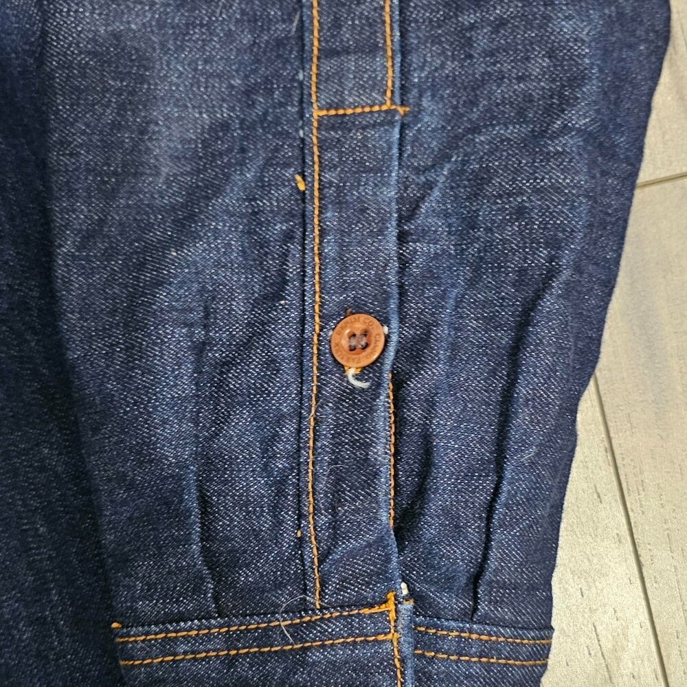 Ciano Farmer Denim Co.  - 14oz Selvedge Texas Denim Workshirt handmade XL - Picture 5 of 16